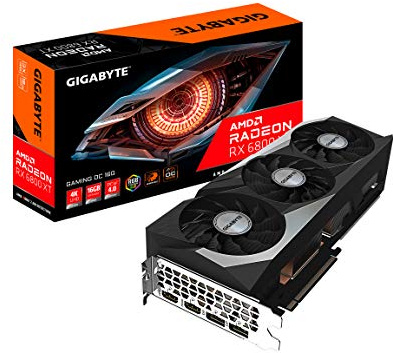 Gigabyte AMD Radeon RX 6800 XT Gaming OC 16 Go, mémoire GDDR6, alimentée par AMD RDNA 2, HDMI 2.1, système de Refroidissement WINDFORCE 3X, GV-R68XTGAMING OC-16GD