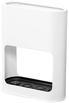 Verve Jelly Umbrella Stand Rack, Plastic Umbrella Holder with Hydroscopic Tray, Small Umbrella Rack Space Saving for Folding Umbrellas, Umbrella Bucket for Indoor Home Office