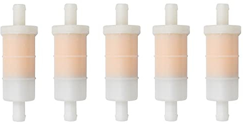 AHL 5 Stück Benzinfilter Kraftstofffilter 1FK-24560-10-00 1FK-24560-00-00 Kompatibel mit Yamaha FZX700 Fazer 700 1986-1987/ VMAX 1200 1986-2007/ XJ600 Seca II 1993-1998/ XP500 T-MAX 2001-2003(10mm)