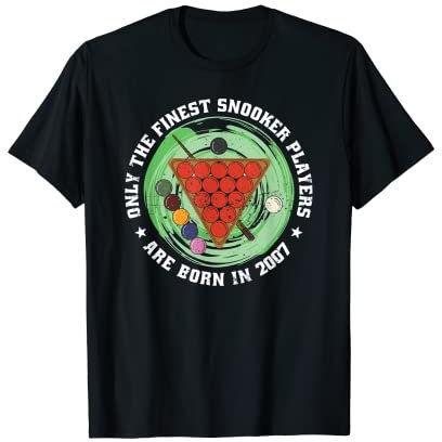 Snooker-Spieler Snooker Jahrgang 2007 Geburtstag Snooker T-Shirt