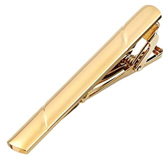 EIFINE Krawattenklammern Männer Metall Krawattenhalter Kristall Hemden Krawattennadel for Hochzeitszeremonie Metall Gold Krawattenklammer Mann Zubehör (Color : Gold, Size : 5.8 * 0.6 * 1.8cm)