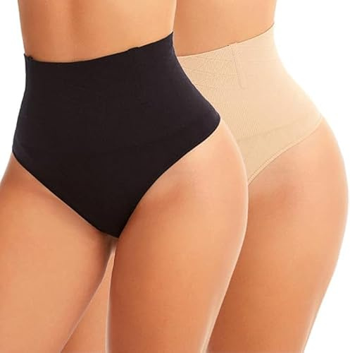 Tanga Faja Reductoras Bragas Braguitas Moldeadoras Vientre Plano Braguitas Cintura Alta Thong String para Mujer Braga de Cintura Alta Control de Barriga Levanta Glúteos Ropa Interior (M)