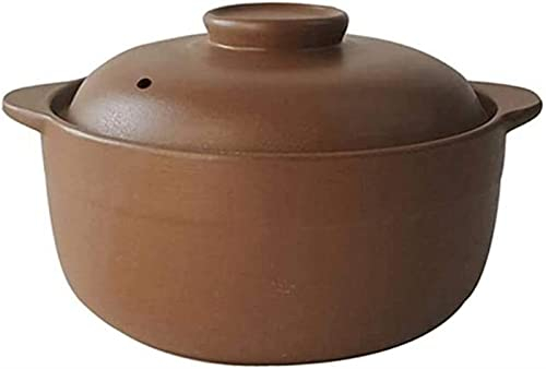 Brown Casserole high Temperature Resistance Fast Heat Conduction Easy to Clean (Size : 4l) (Onecolor 2.5l)