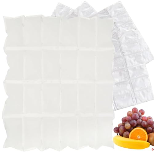 Quzente Cold Packs, Ice Cold Packs for Shipping Food, Lunch Box Ice Packs, Reusable Long-Lasting Freezer Packs for Camping, Transporting Food The Beach, Etc.