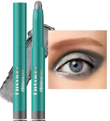 TWLBXMG Eyeshadow Stick Eye Shadow Brightener Stick Eyeliner Pencil Cream Shimmer Glitter Smooth Eyeshadow Stick Pencil Nude Korea Primer Highlighter Natural Waterproof Long Lasting Gray Black # 05