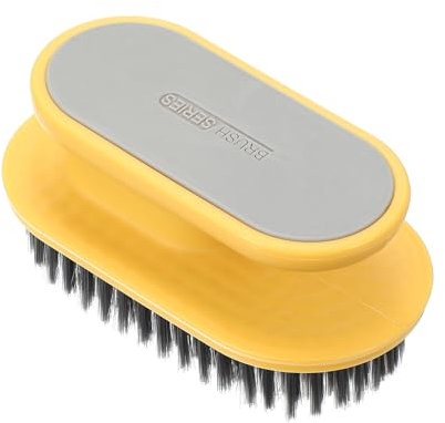 PATIKIL Laundry Scrub Brush, Cleaning Brush with Handle Laundry Clothes Shoes Scrubbing Brush for Bathroom Carpet Cleaning, Ginger