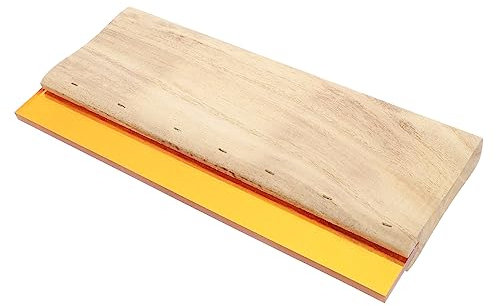 Operitacx Holzgriff Siebdruckrakel Robustes Gummiblatt Langlebiger Siebdruckschaber Für Textil Grafikdruck Manuelles Rakel Werkzeug