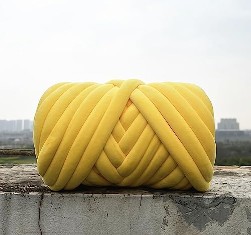 Namzi Hilo grueso de 250 g para tejer cobija de ganchillo, suave, extra algodón, lavable, voluminoso, hilo gigante para tejer, manualidades, ganchillo, bricolaje, sofá, cama, manta o almohada para