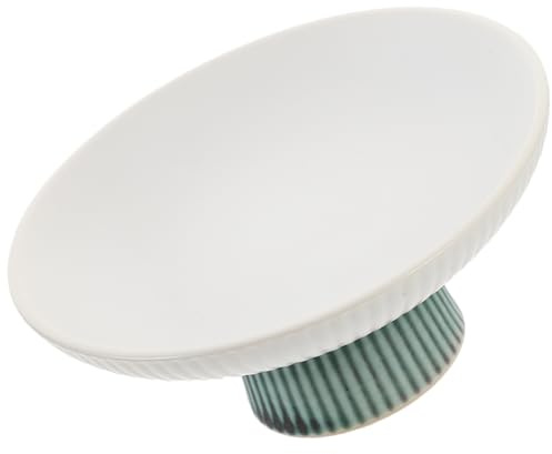 Ciieeo Plateau à Fruits Porcelaine Vintage Avec Pied Plateau à Snacks Et Bonbons Élégant Pour Maison Restaurant Et Bar Assiette Multifonction Pour Fruits Et Desserts
