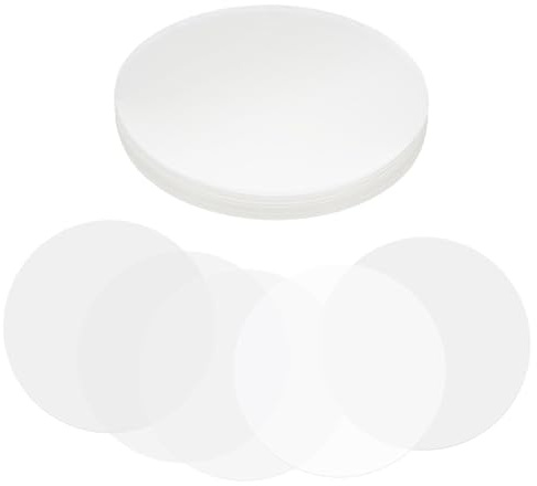 PATIKIL 2.6in (65mm) Badge Film, 100 Pcs Transparent Circle Mylars Plastic Badge Protective Film for 2.2 Inch 56mm Round Badge Button Maker Supplies DIY Arts Crafts