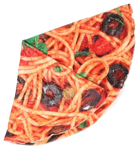 TOPBATHY Herbstliche Pizzadecke Im Nudeldesign – Langlebiger Fleece-Flanell Für Lange Zeit