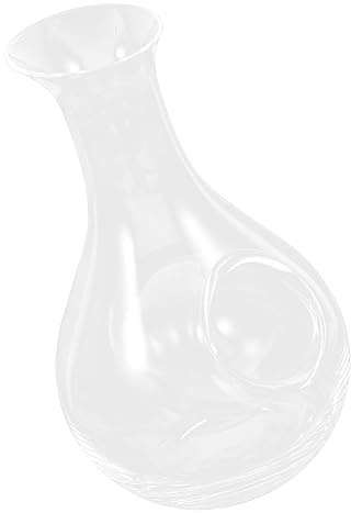 Garneck 1pc Transparent Ice Wine Decanter Japanese Style Glass Carafe for Home Restaurant and Bar Use Simple Design for Chilled Wine Serving