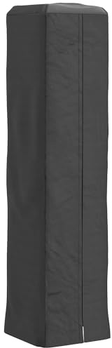 Outsunny Heavy Duty Gas Pyramid Patio Heater Cover Full Length Black | Outdoor Heater Cover Protector, UPF 30+ Oxford Fabric, with Zipper