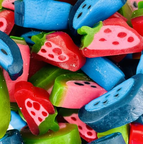 Peelable Sweets Mix 400g Bag Pouch Strawberry Watermelon Blue Raspberry Liquorice Slices Candy