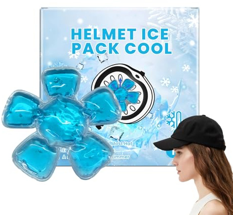 Fierudeng Compresse Froide pour Chapeau | Housse Rafraîchissante Pour Casque - Pack De Glace Gel Apaisant Confortable Doux Portable Pour Casques Sport Extérieur Bonnets Équitation