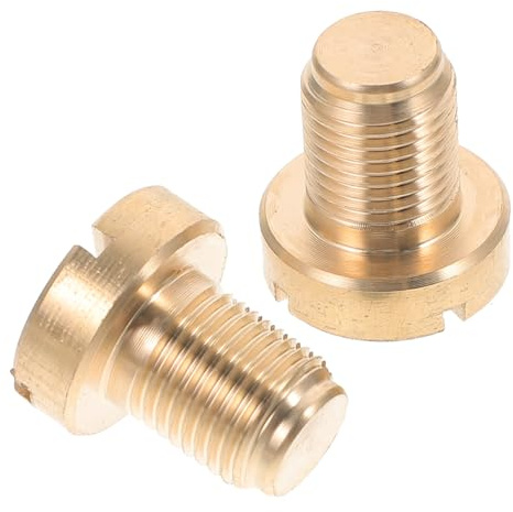LIGIGWASH 2pcs Radiator Expansion Tank Bleed Screws for Copper and Rubber Coolant Air Bleeder Valves Wear Resistant Easy Installation Replacement Parts