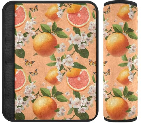 Wudan Cuscinetti per cinture di sicurezza per auto, confezione da 2 pezzi, per zaino e spalla