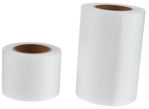 OFFSCH 2 Piezas Doble Cara Adhesivo Termofusible para Tela Ligero y Fuerte Banda de para Costura DIY Pegamento de Tela para Reparar Ropa y Manualidades