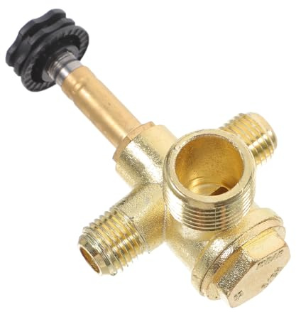 SOPOTUTU Vanne de Pression Compresseur Air Voies Fileté Clapet Anti-retour Alliage Zinc pour Raccord Pneumatique Double Tube