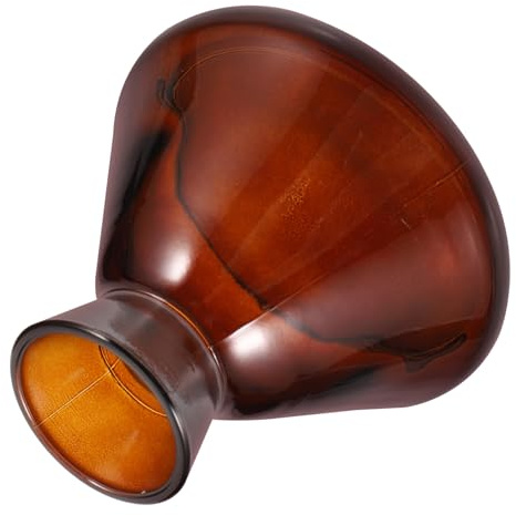 CONGARTENO Flacon Diffuseur Vide Verre Large Ouverture Trompette pour Huiles Essentielles et Parfum Intérieur Bouteille Transparente Colorée pour Diffusion Maison Bureau
