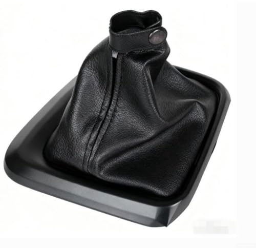 Yhenlovtt Cubierta de palanca de cambios para Fiat Tipo (2015+) | Protector de pomo de palanca de cambios manual de cuero | Compatible con accesorios interiores de automóviles Tipo II, color negro