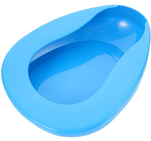 HEATSHAKING Plastik Bettpfanne Bedpan Leicht Nachttopf Für Erwachsene Senioren Schwangere Pflege Mit Glatter Kante Kompakt Tragbar Für Zuhause Und Unterwegs
