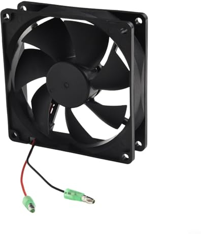 Ventilador de barbacoa, 12 V 0.43 A 9225 de 2 cables de repuesto para parrillas de pellets, ventilador de refrigeración compacto, flujo de aire eficiente para entusiastas de la cocina al aire libre