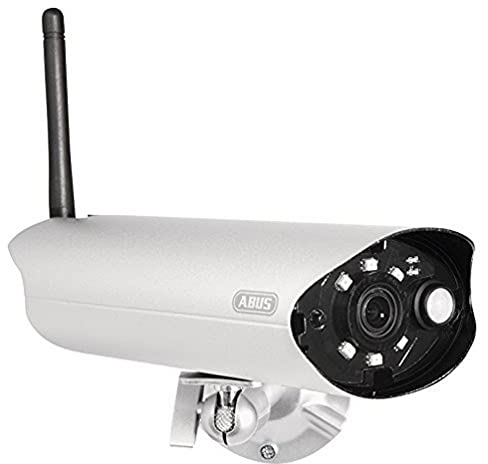 ABUS Außenkamera PPIC34520 | Full HD 1080p | Infrarot Nachtsichtfunktion | mobiler Zugriff via App | Bewegungserkennung | silber | 79651