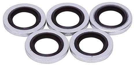 GunTuff 1/8 BSP Bonded Washer Seal For Airgun Snap On Adaptors/Connectors - 5 Pack Compatible With Dowty Seals