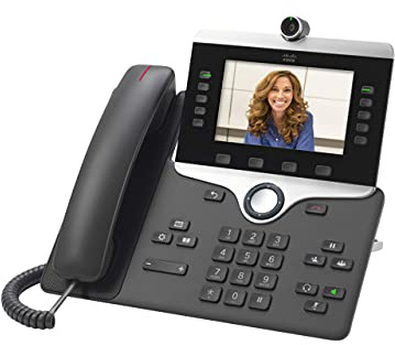 Cisco Remanufactured IP Business Phone 8845, 5-inch WVGA Color Display, 720p HD Two-Way Video, Gigabit Ethernet Switch, Class 2 PoE, 1-Year Limited Hardware Warranty (CP-8845-K9-RF) (Renewed)