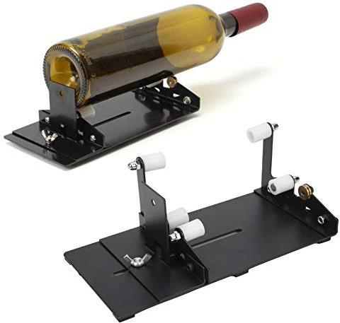 Taglia Bottiglie di Vetro, Bottiglie tagliavetro Macchina per Tagliare Bottiglie di Vetro Tagliabottiglie Quadrate e Rotonde Tagliabottiglie di Vino e Bottiglie di Birra per le tue Creazioni Fai-Da-Te