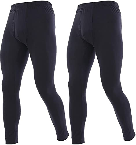 LANBAOSI 2er Pack Herren Thermo Unterhose Lang Unterhosen Herren Winter Funktionsunterwäsche Männer Skiunterwäsche Thermounterwäsche