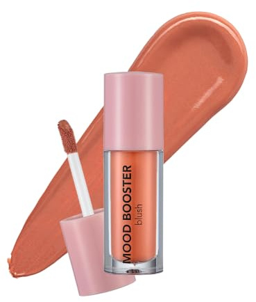 FLORMAR Liquid Blush highlighter – Naturlig lyster – Med extrakt av grönt te – 4 färger – Långvarig – Lätt formula – Krämig rouge för alla hudtyper, 001 Follow Your Heart