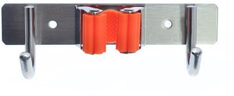 TMY Besenhalterung Wand 15 cm 2 x Haken 1 x Klemmhalter bis 25 kg | Halterung für Gartengeräte Werkzeuge & Zubehör, Gartenwerkzeug Aufbewahrung, Wandhalterung Besen Wischmop und Schaufel