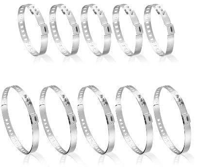 10 Pcs Soufflet de Cardan, Soufflet Cardan Universel en Acier Inoxydable, Soufflet Cardan Universel, 5 Grandes (50-120mm) et 5 Petites (20-50mm) pour Voitures et Véhicules Utilitaires