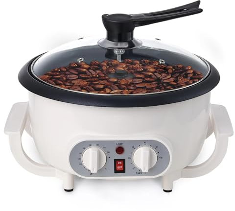 TEHONGMAI Machine à torréfier Le café pour Un Usage Domestique, torréfacteur électrique Domestique avec minuterie, torréfacteur de Grains d'arachides