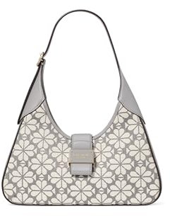 kate spade new york dam spade blomma Jacquard Nouveau liten axel, grå multi, Grå multi