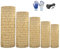 Schilfmatten Sichtschutz Zaun Sichtschutzmatte Bambussi Wetterfest 30cm 50cm 60cm 80cm 100cm 120cm 150cm 160cm 180cm Hohe Für Balkon, Terrasse, Garten, Windschutz, Sonnenschutz(Black Wire)