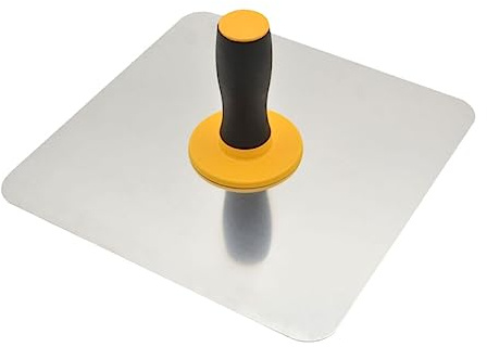 CTIRCHIU Aluminum Two-Tone Handle Plastering Tool Concrete Level Finishing Hand Trowel for Masonry Wall Flat Mud Scraper Board