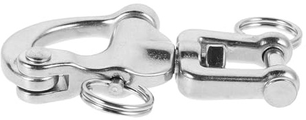 CORHAD Schnappschäkel Edelstahl Fork Design Handzug Schnellverschluss Schäkel für Segelboote und Yachten Rigging Zubehör