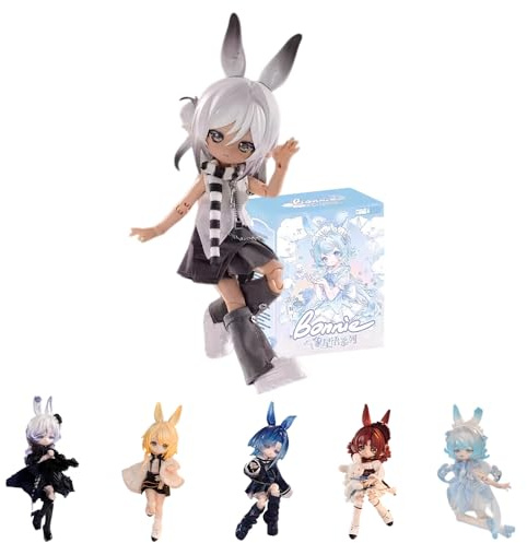 niannyyhouse BJD Hemliga Boxfigurer, Bonnie Weather Star Language Series, 1/12 skala, boll-ledad docka med kläder, actionfigur samlarobjekt (1 st)
