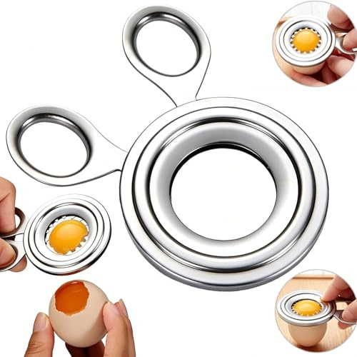 Egg Topper Cutter Shell Opener for Soft and Hard Boiled Eggs Stainless Steel Eggshell Remover and Cracker Tool for Eggshell Pudding Decoration and Breakfast Preparation for Home Cooks