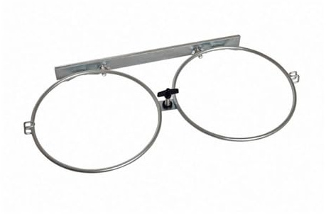 Karlie Napf-Wand- und Zwingerhalter L: 27 cm B: 55 cm ø: 24 cm für 2 x 2800 ml