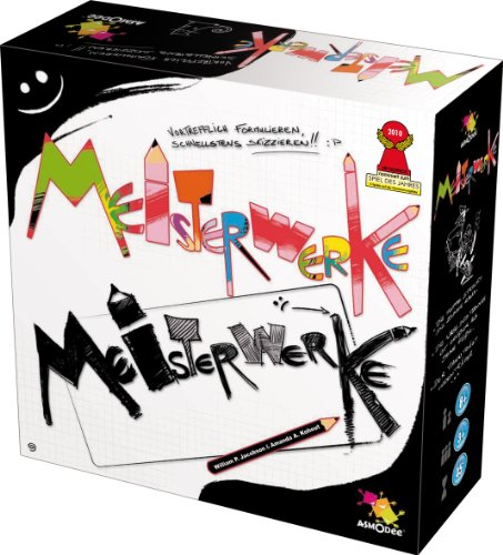 Zygomatic, Meisterwerke, Partyspiel, Nominiert zum Spiel des Jahres 2010, 3+ Spieler, Ab 8+ Jahren, 45 Minuten, Deutsch