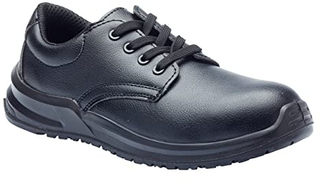 Blackrock Lace-Up Safety Shoes, Mens Womens Steel Toe Cap, Chef, Nursing, Orthopedic, Non-Slip Work Shoes, Work Utility Footwear, Hygiene, Catering, Kitchen Anti-Slip - Size 9