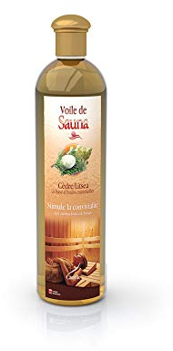 Camylle - Sauna Fragrance Cedar/Litsea - A base di oli essenziali puri e naturali per sauna - Stimola la convivialità con aromi legnosi e fruttati - 250ml