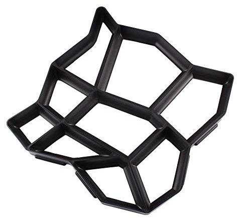 Estink Gehweg Form Betonform Schalungsform Betonpflaster Pflasterform Gießform Wiederverwendbare Garten Schablone 43x43x4cm