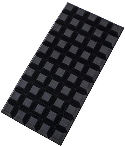 50x Schwarz Selbstklebende Gummifüße Bumper Tür Möbel Puffer Pad Rutschfeste Antirutsch Pads