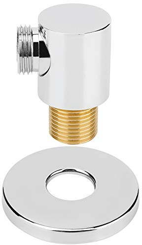Tyenaza Soporte de Cabezal de Ducha de Metal, Soporte para Ducha de Mano con Conector de Manguera Giratorio, Codo de Pared y Accesorio Práctico para el Baño