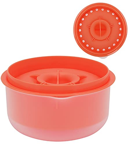 CHICIRIS Yolk Separator, PP Material Modern and Simple Easy To Store Non‑ Egg White Filter for Kitchen for Home Supplies(Dark orange)